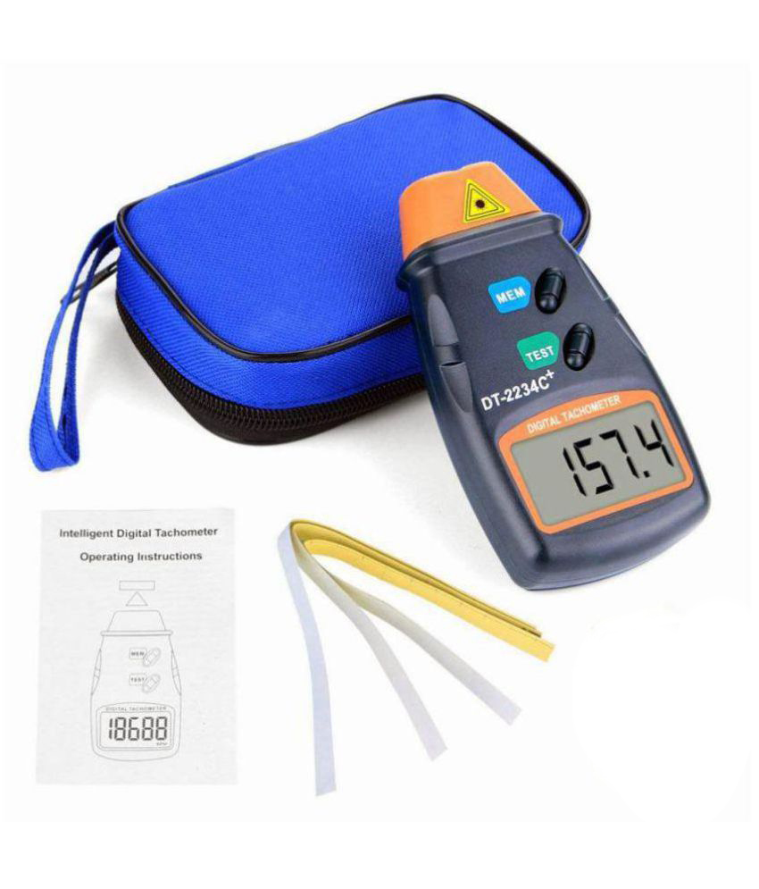 Tacometro Laser Optico Velocidad Rotación Sin Contacto de 2.5 a 99.999 RPM - Imagen 4