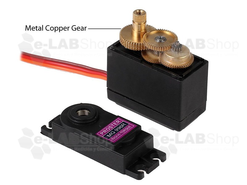 Servo Digital Mg996r 360 Torque 12kg Engranajes Metalicos - Imagen 3