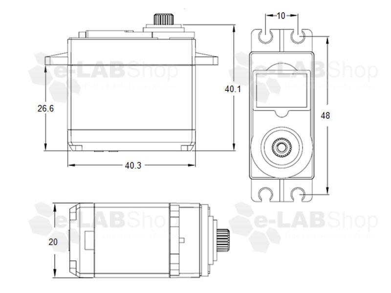 Servo Digital Mg996r 360 Torque 12kg Engranajes Metalicos - Imagen 4
