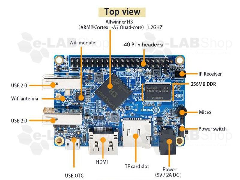 Orange Pi Lite Quadcore Allwinner Hdmi 4k 512mb Ddr3 Wifi - Imagen 3