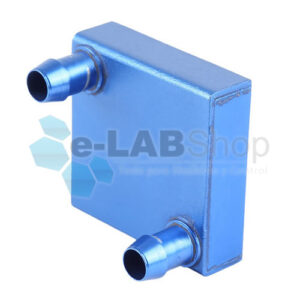 Bloque Waterblock Sistema De Refrigeración Líquida de 40 x 40 mm salida trasera anodizado azul