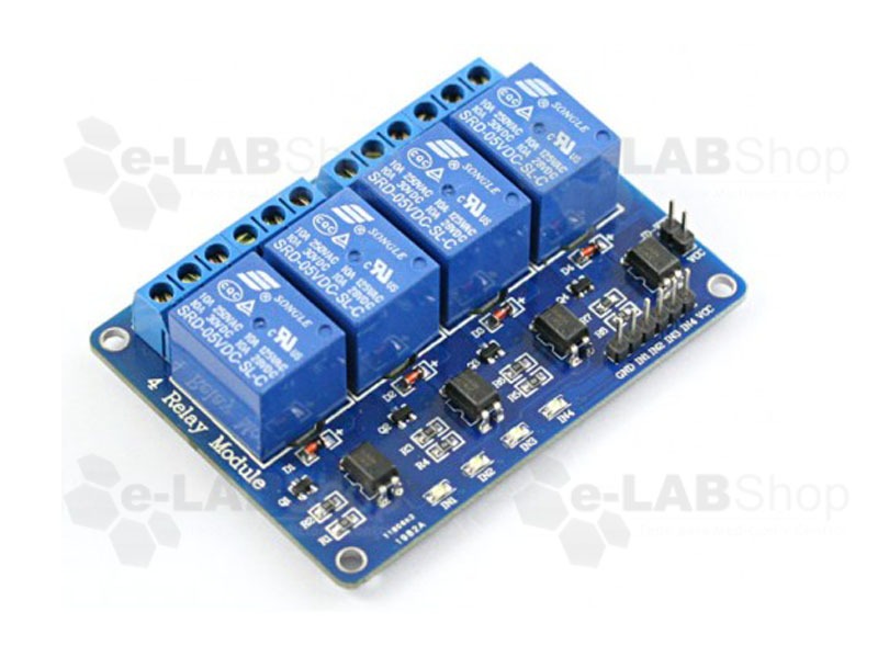 Modulo Relay Rele De 4 Canal 5v 10a - Imagen 2