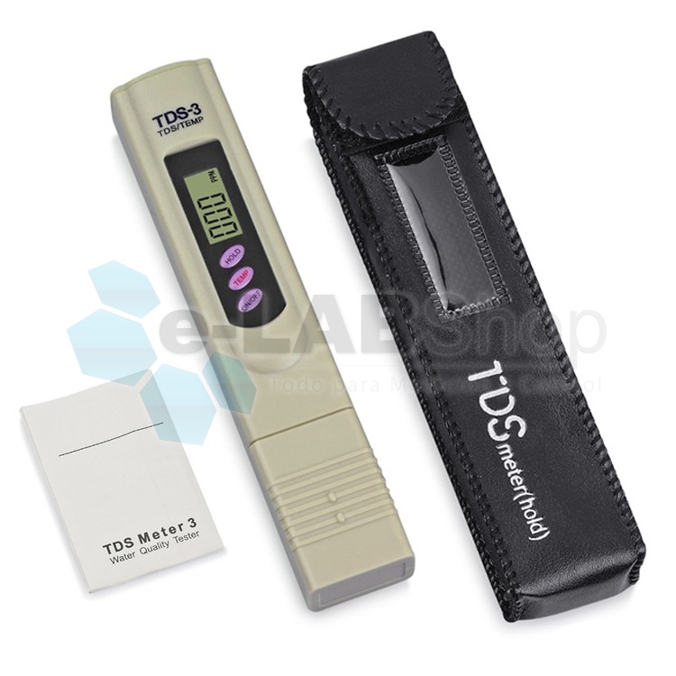 Conductimetro TDS De 0 A 9990 Ppm | Precisión De 1 A 10ppm Con Termometro