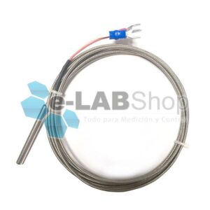 Termocupla Tipo K 0 A 600ºc Vaina Inox Mallado Metalico 2m