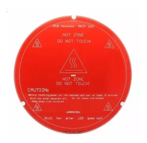 Heatbed Mk2y Para Delta Rostock Kossel Cama Caliente Redonda 200mm Impresora 3d Reprap