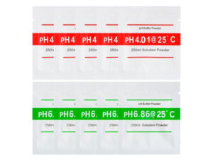 Combo 5x sobres de Buffer para preparar Ph 4.01 Y Ph 6.86