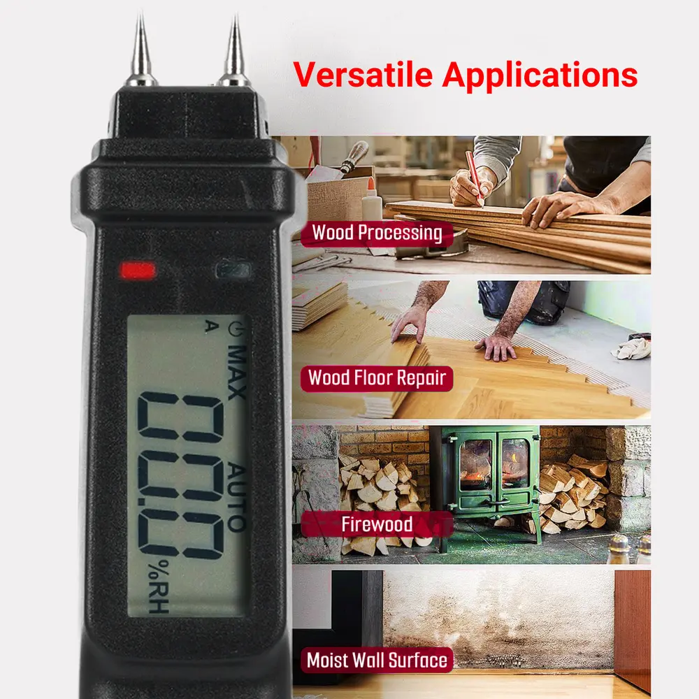Medidor Humedad Madera Portátil 2 Modos Mastfuyi Fy8861 - Imagen 2