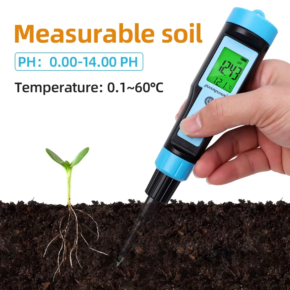 Medidor PH Conico, Tierra, alimentos, carne, quesos, liquidos Con Autocalibración, Hold, ATC Y Termometro - Imagen 8